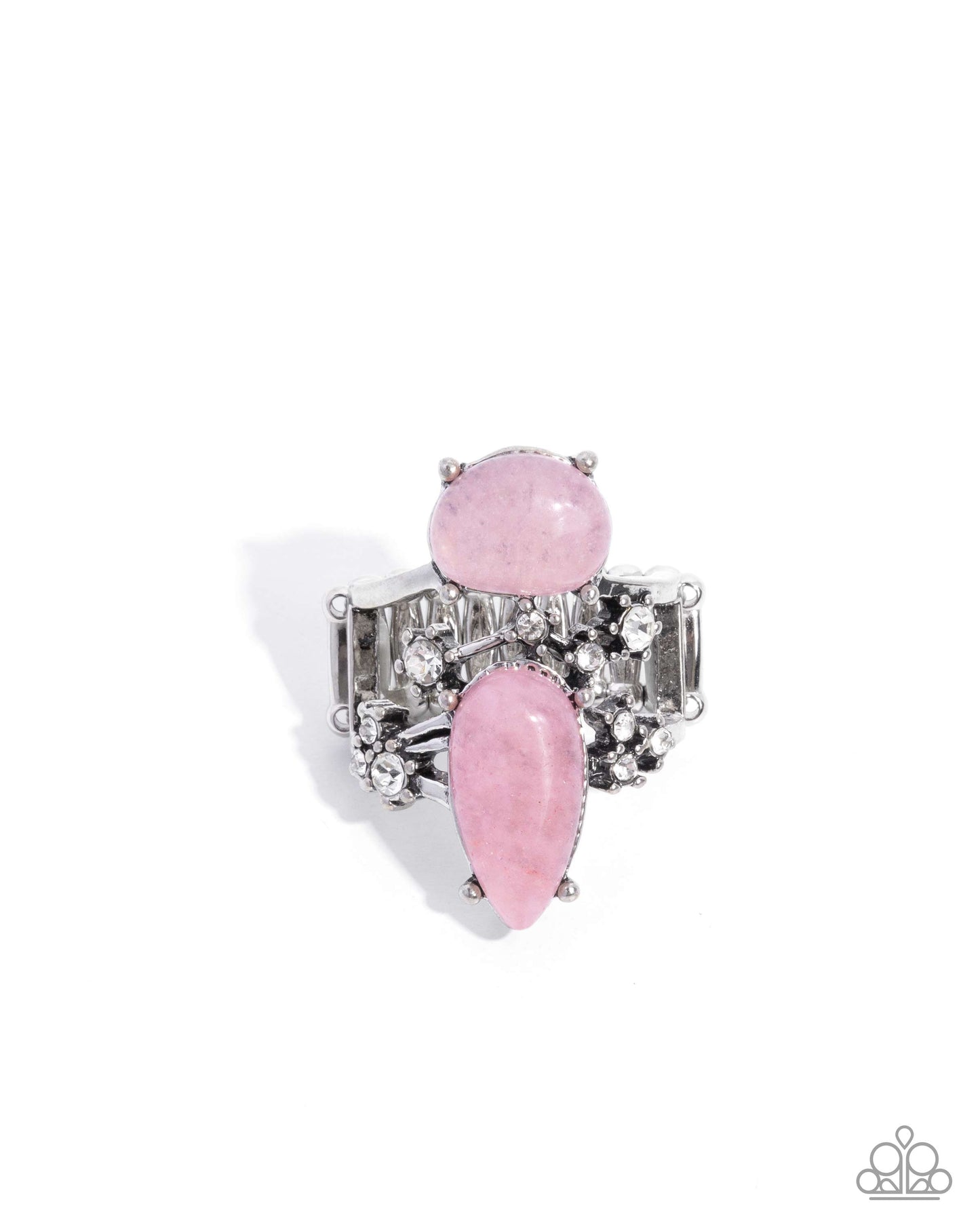 Paparazzi Tranquil Test - Pink - Light Pink Natural Stone Ring R1333