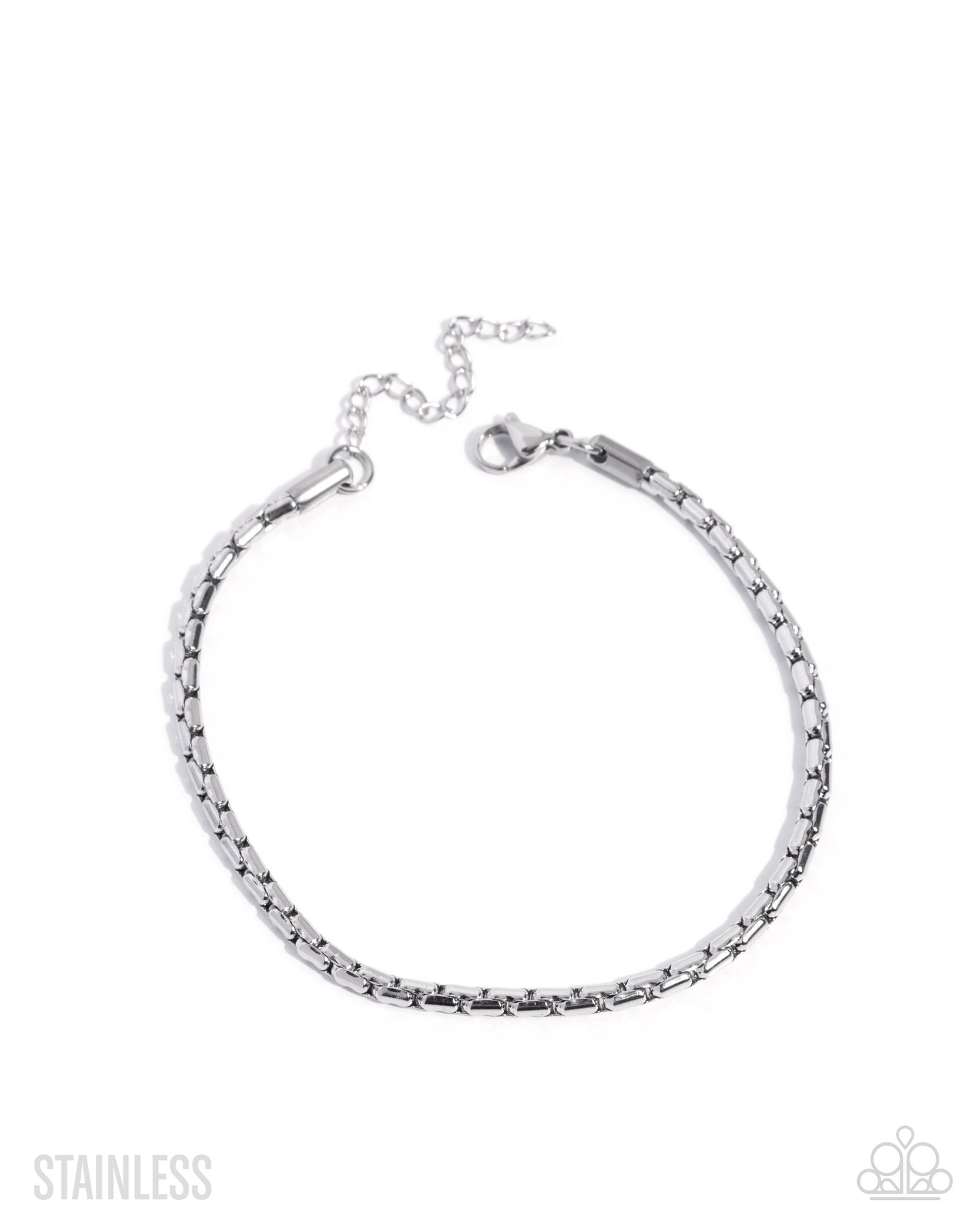 Paparazzi Formidably Fastened - Silver Men's Urban Chain Bracelet B2602