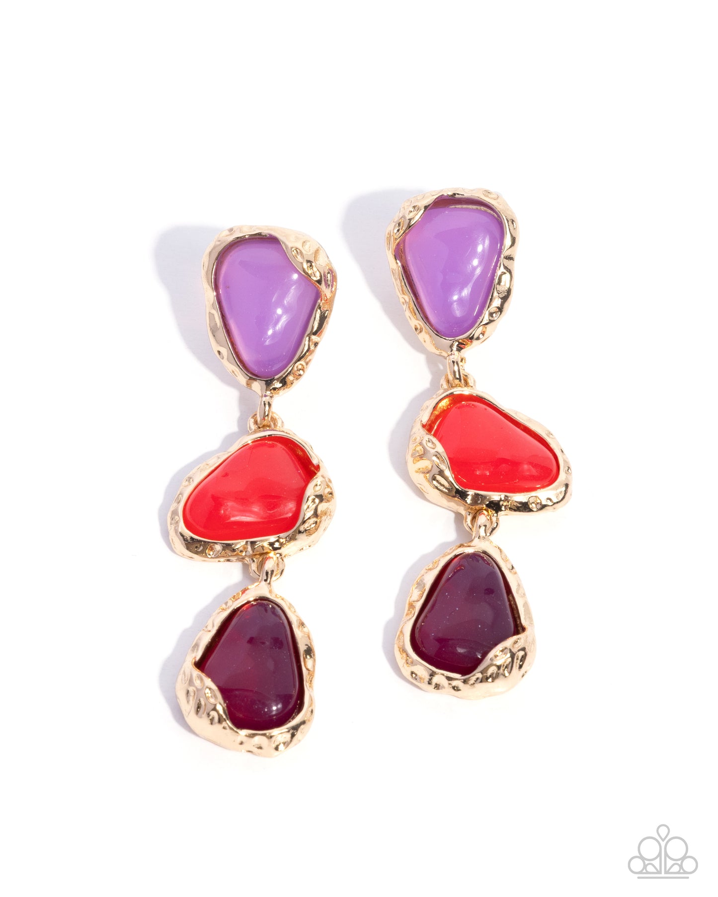 Paparazzi Portrait Palooza - Purple Lavender, Winterberry & Damson Earring E3367