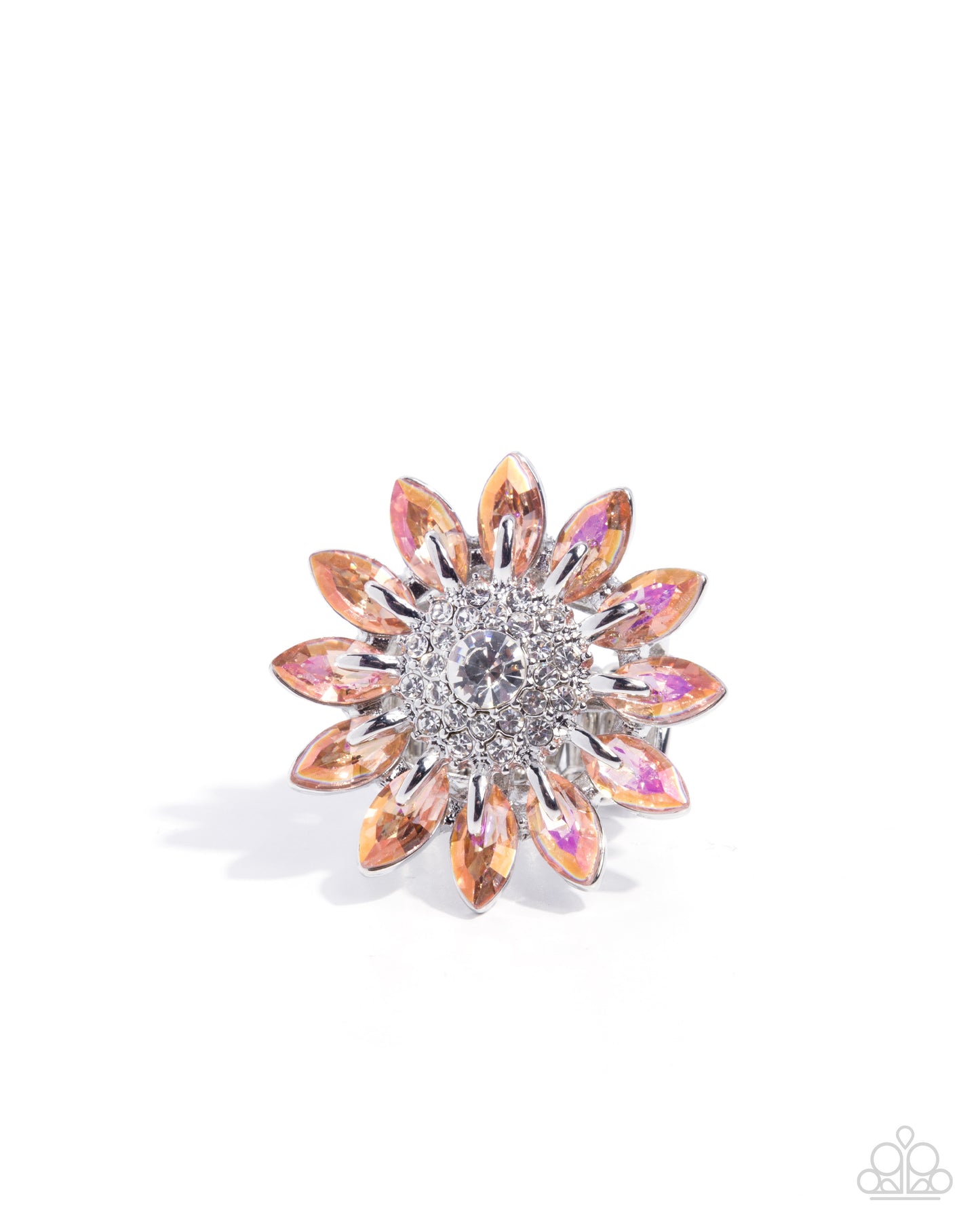 Paparazzi Dreamy Daisy - Orange Gem Flower Ring