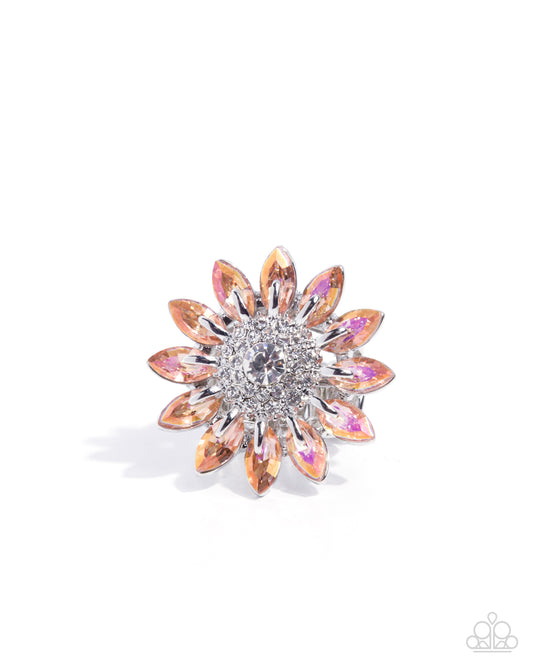 Paparazzi Dreamy Daisy - Orange Gem Flower Ring