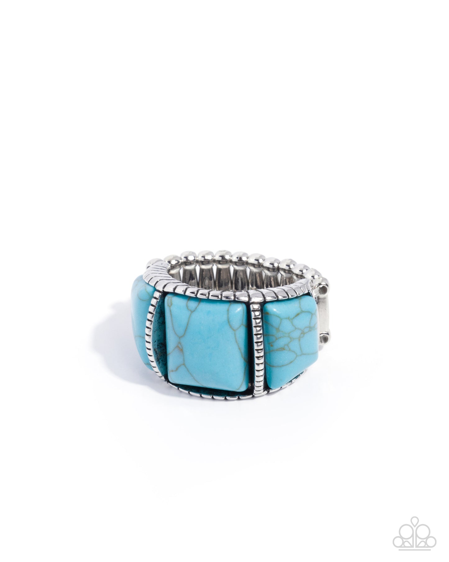 Paparazzi Spirited Scale - Blue Turquoise Stone Ring R1260