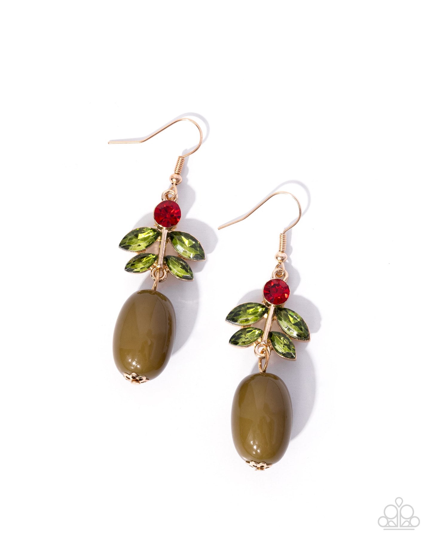 Paparazzi Extending the Olive Branch - Green Olive Earring Empower Me Pink 2026 Exclusive E3376