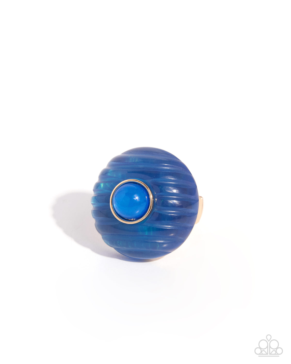 Paparazzi Glossy Game - Blue Marina Ring