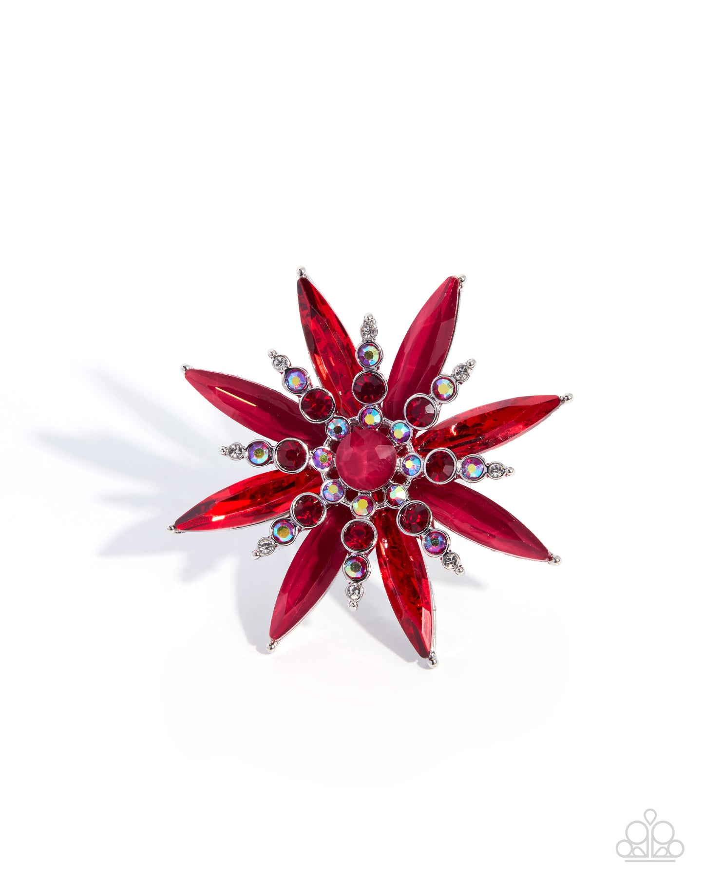 Paparazzi Unlimited Springtime - Red Gem Flower Ring