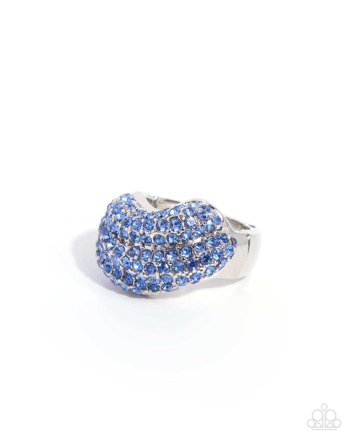 Paparazzi Extraordinary Elegance - Blue Rhinestone Abstract Ring