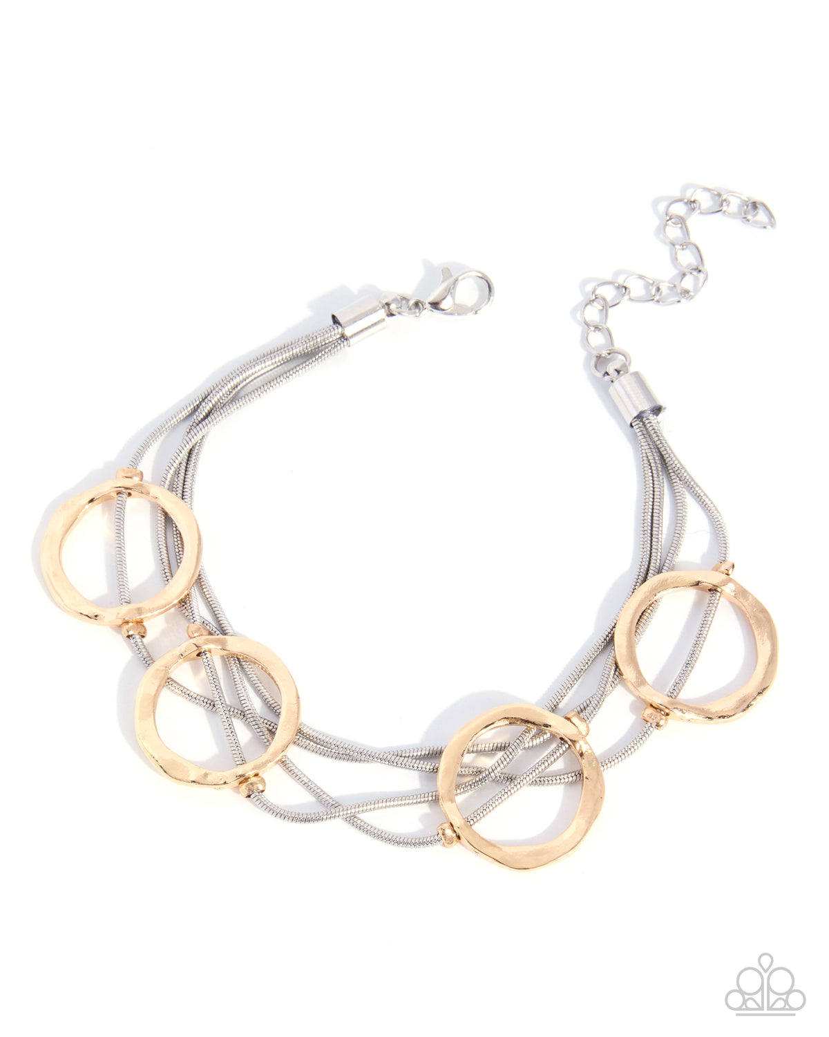 Paparazzi Infused Icon - Multi Gold Ring & Silver Snake Chain Bracelet
