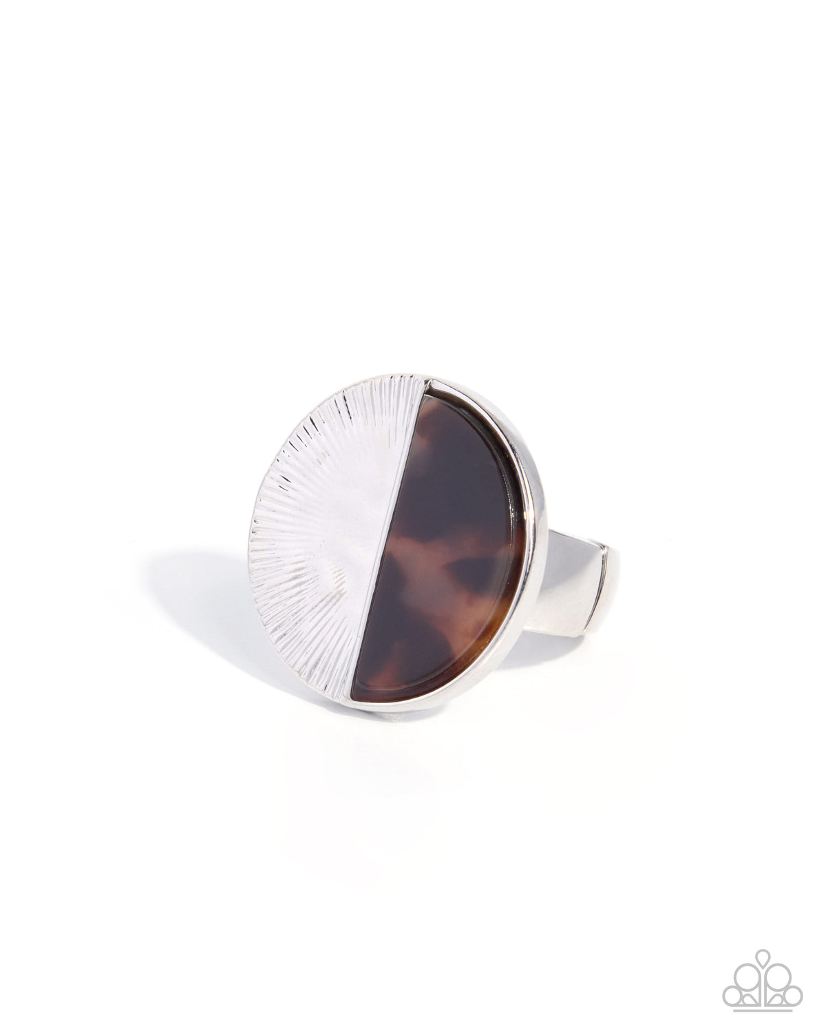 Paparazzi Mismatched Mecca - Multi Tortoiseshell & Silver Ring 2026 Convention Exclusive