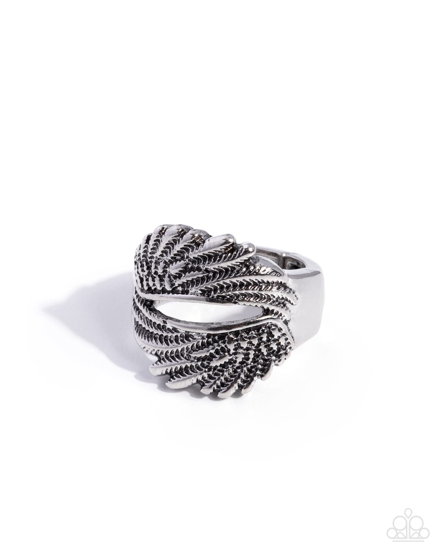 Paparazzi Feathered Friend - Silver Feathered Style Ring