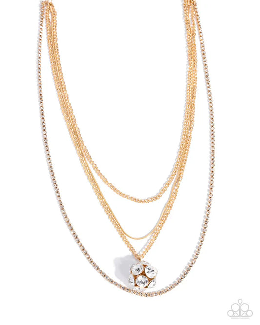 Paparazzi Captivating Construction Gold Necklace Gimme The Glitz 2025 N3707