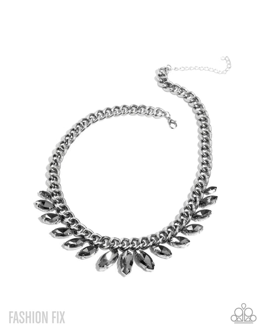 Elegant Exception Silver Necklace Magnificent Musings July 2025 Fashion Fix Paparazzi N3475