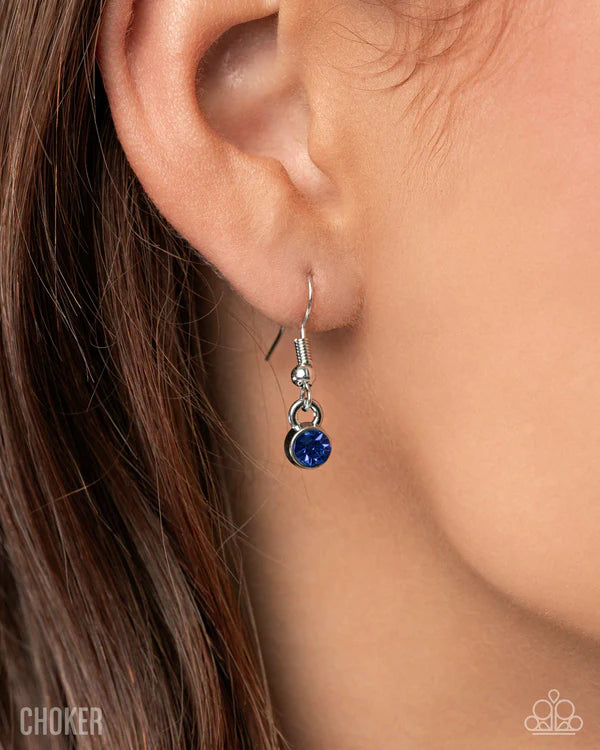 Paparazzi Groundbreaking Glitter - Multi Blue, Green, Iridescent - Choker Necklace Life Of The Party November 2025