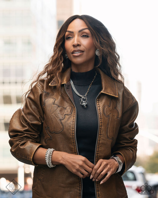 Enclosed Edge Multi Silver Gold Necklace Magnificent Musings Fashion Fix January 2025 Paparazzi N3139