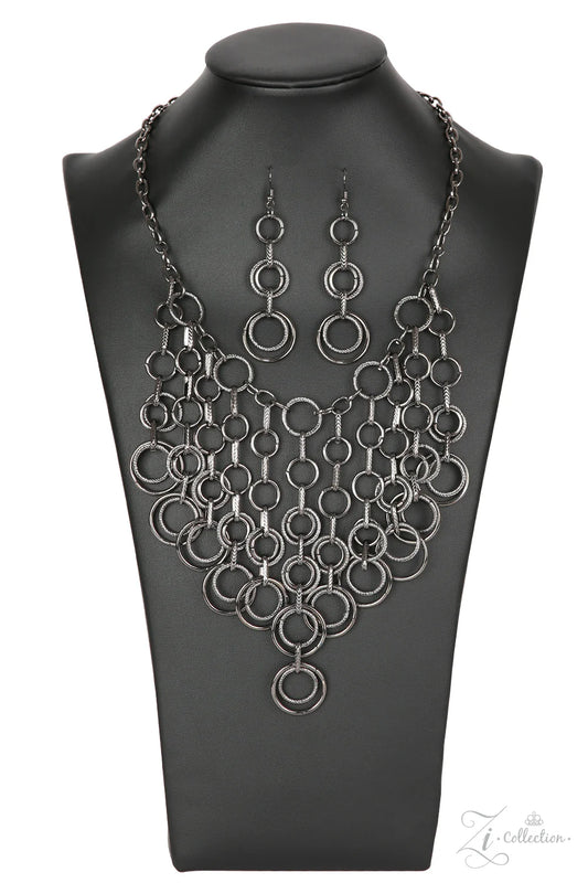 Paparazzi Paramount Zi Collection Gunmetal Necklace 2018
