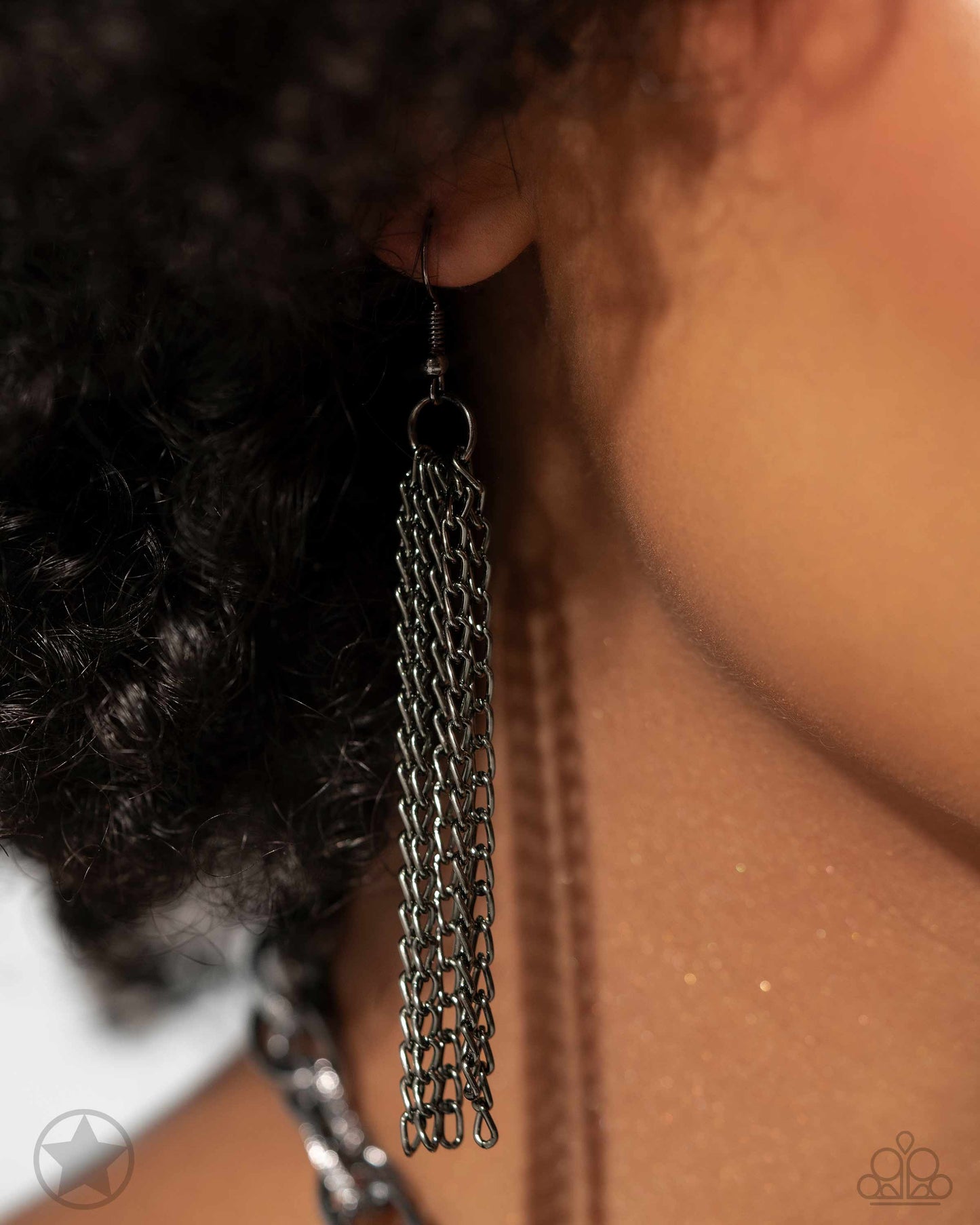 SCARFed for Attention Gunmetal Black Chain Blockbuster Necklace Paparazzi N0135