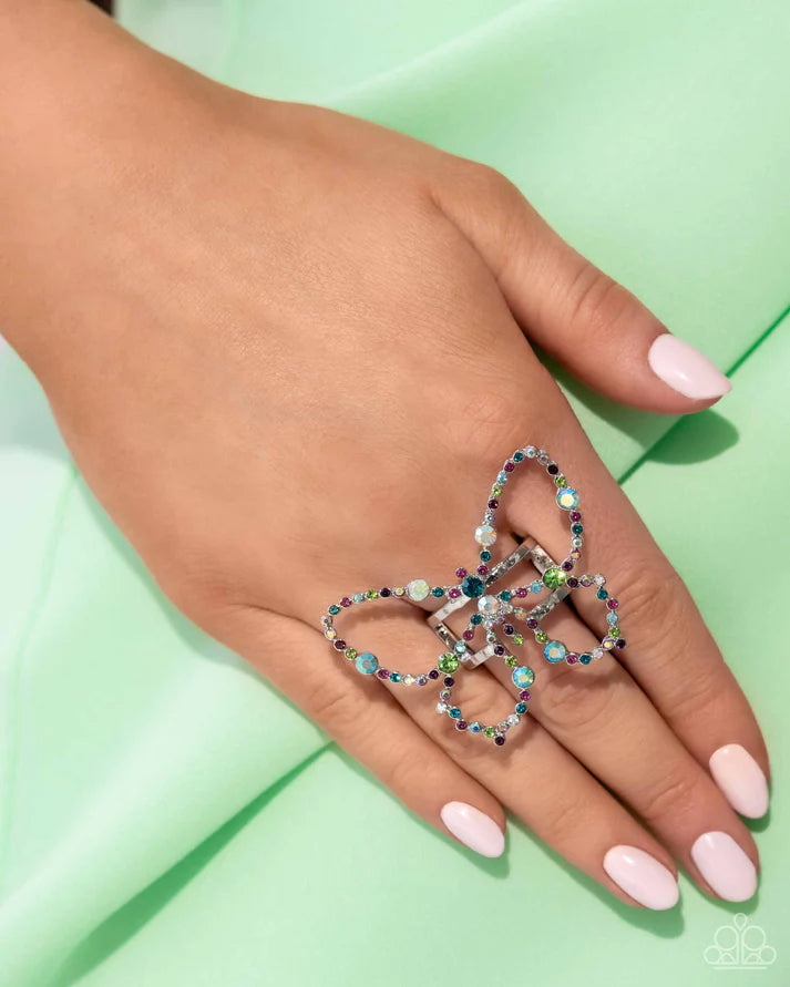 Soaring Sprinkles Multi Colored Gem Ring Life Of The Party March 2024 Paparazzi R0857