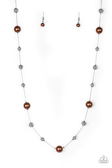 Elequently Eloquent Brown Necklace Paparazzi N0097