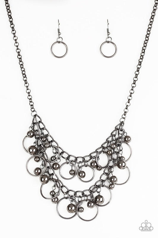 Warning Bells Black Necklace Paparazzi N0013