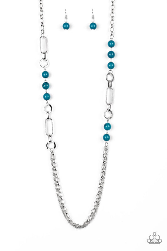 Cache Me Out Blue Necklace Paparazzi N0210