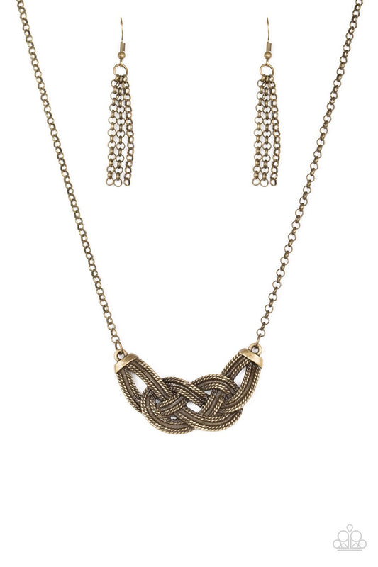 Nautically Naples Brass Necklace N0219