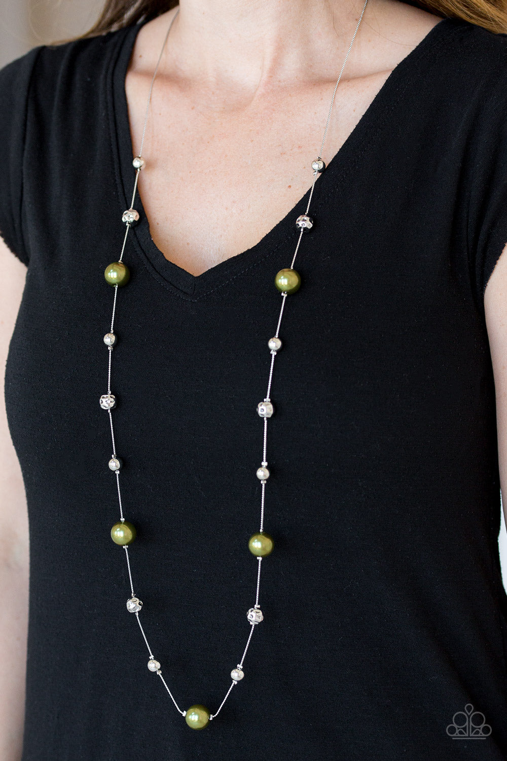 Eloquently Eloquent - Green Necklace Paparazzi N0369