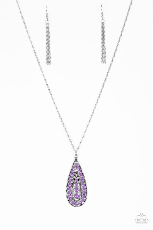 Tiki Tease Purple Necklace Paparazzi N0002