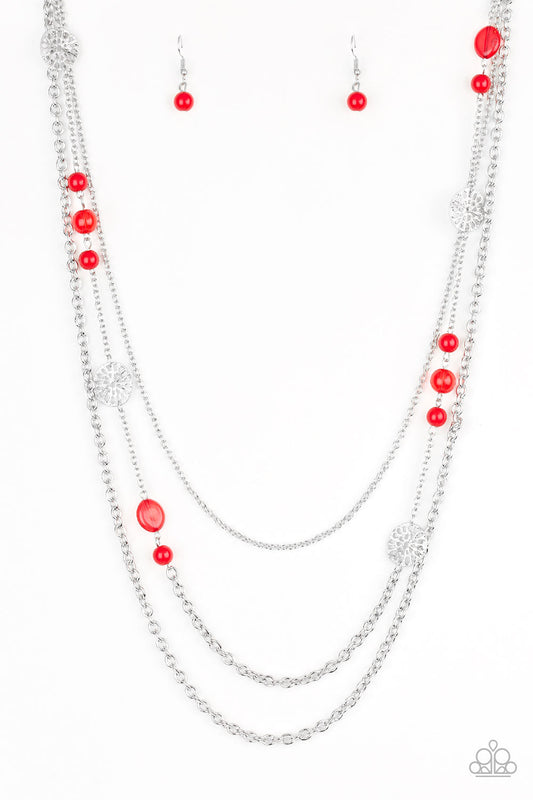 Pretty Pop-tastic! Red Necklace Paparazzi N0031