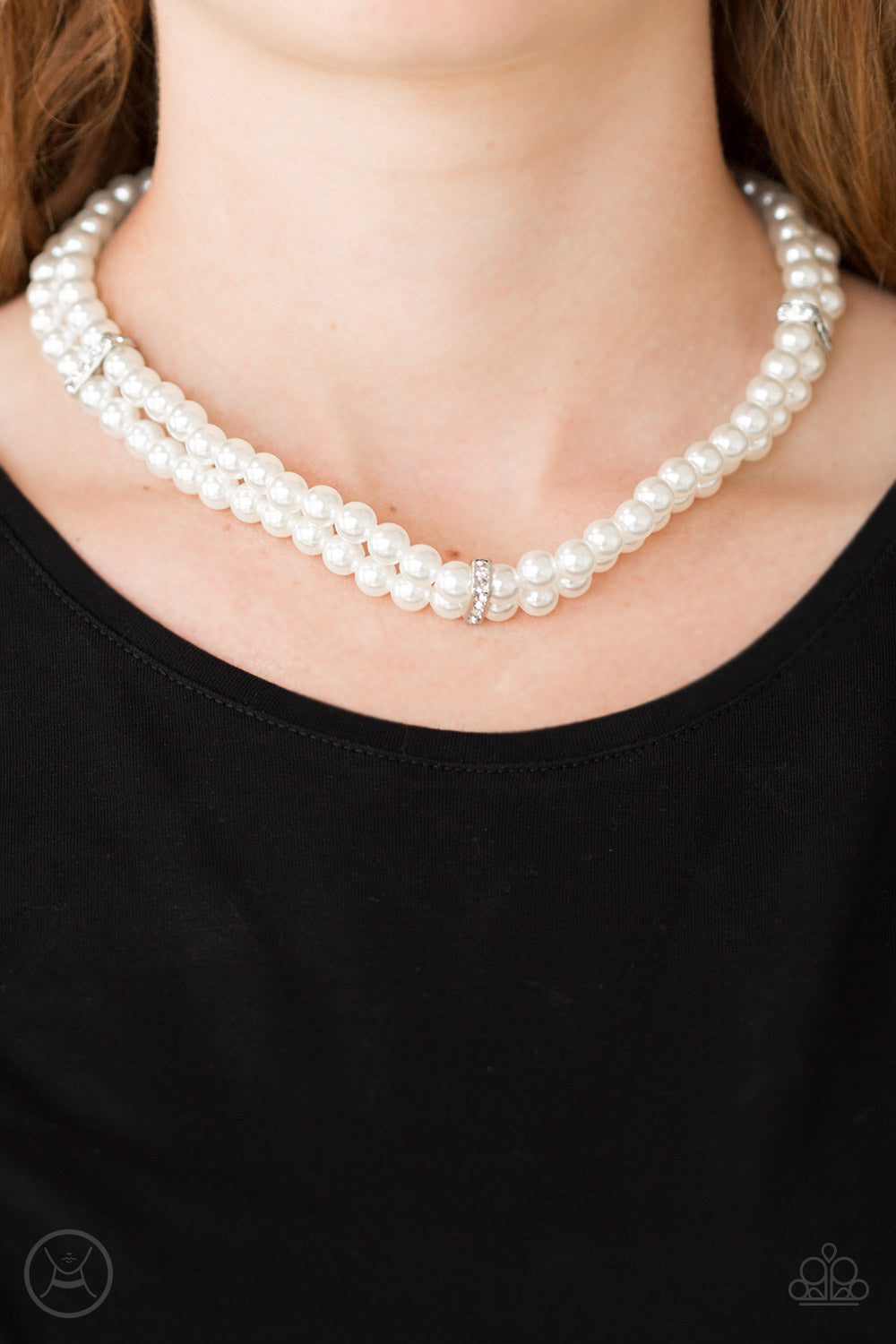 Put On Your Party Dress Silver Necklace Paparazzi N0035