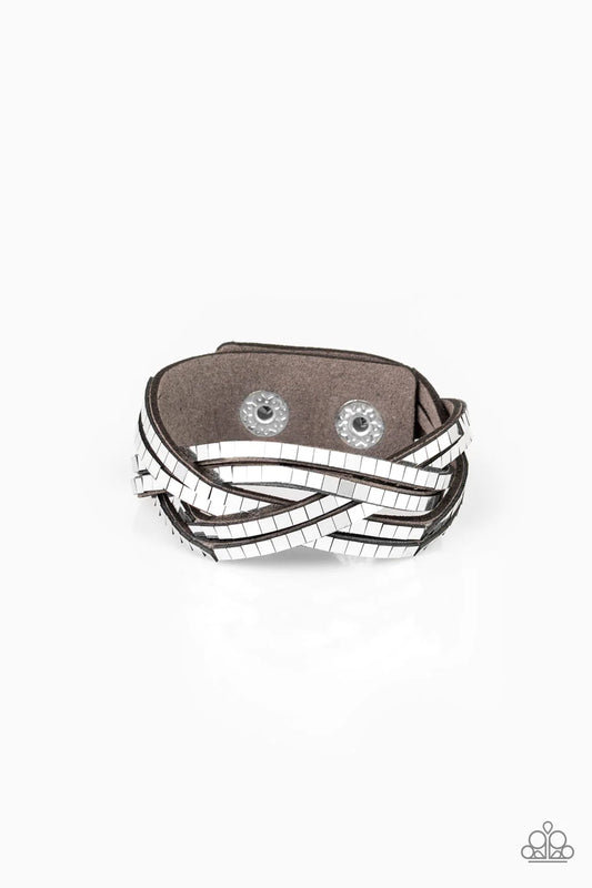 Looking For Trouble Silver Wrap Bracelet Paparazzi B0001