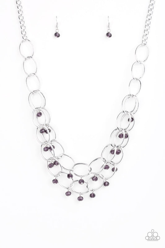 Yacht Tour Purple Necklace Paparazzi N0197