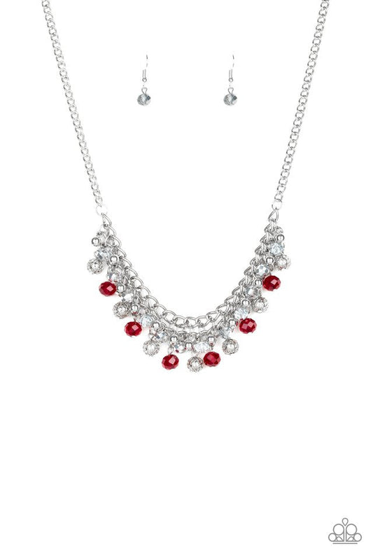 Party Spree Red Necklace Paparazzi N0133