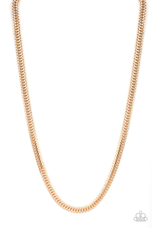 Knockout King Gold Urban Necklace Paparazzi N0039