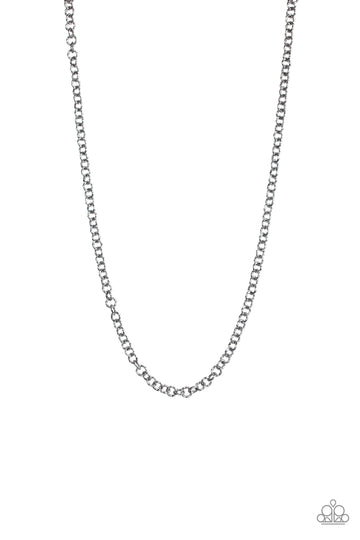 Courtside Couture Black Urban Necklace Paparazzi N0091