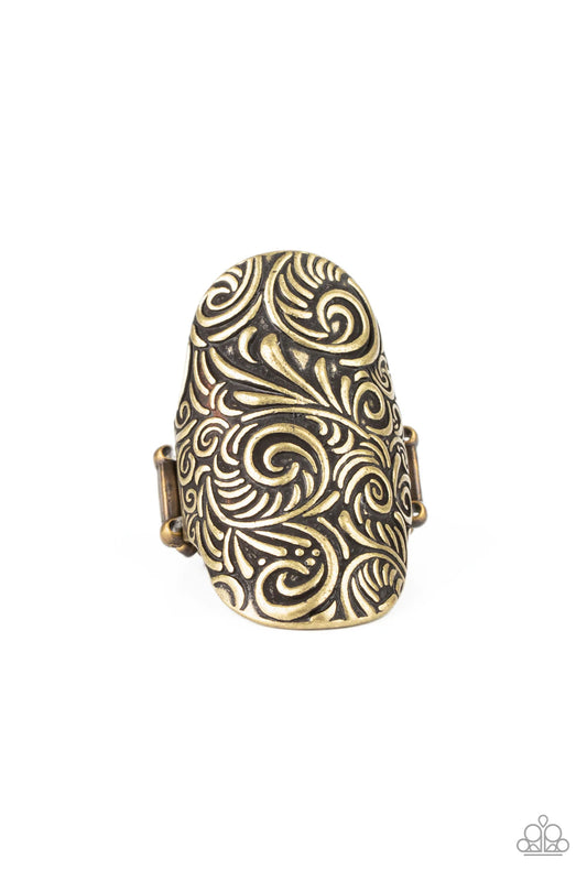 Paisley Paradise Brass Ring Paparazzi R0051