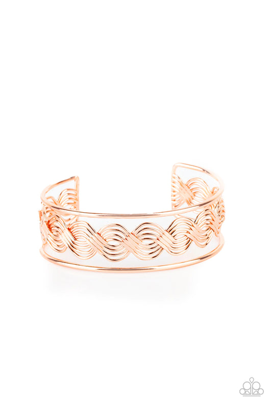 Weave An Impression Copper Bracelet B0028