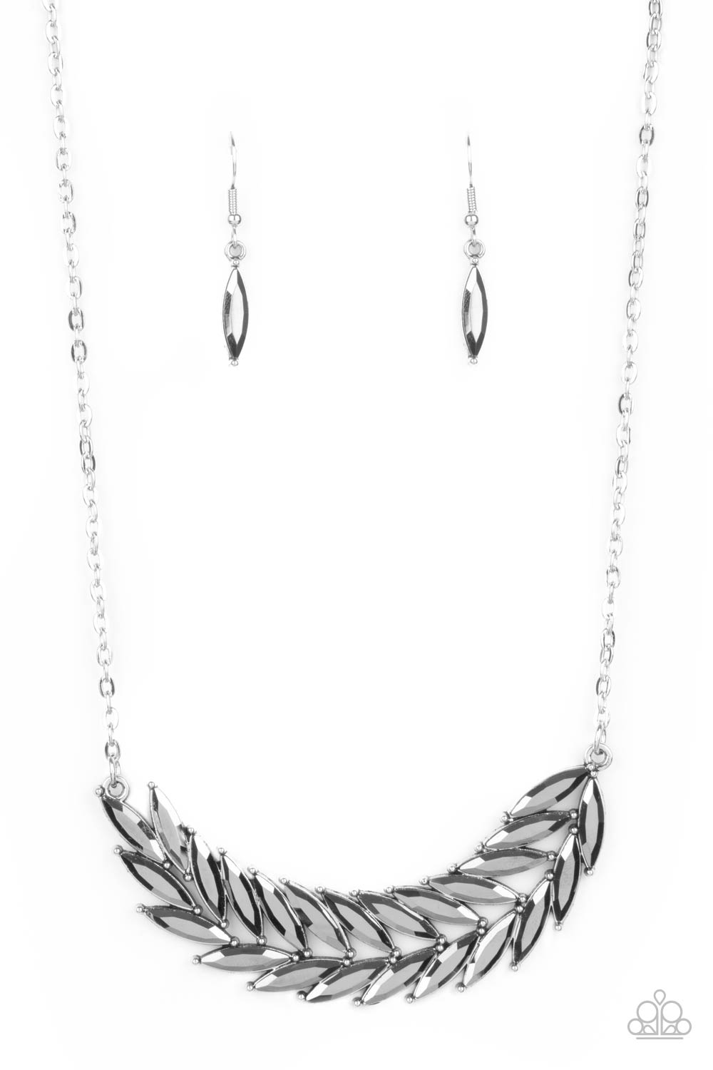 Flight of Fanciness Silver Necklace Paparazzi N0043