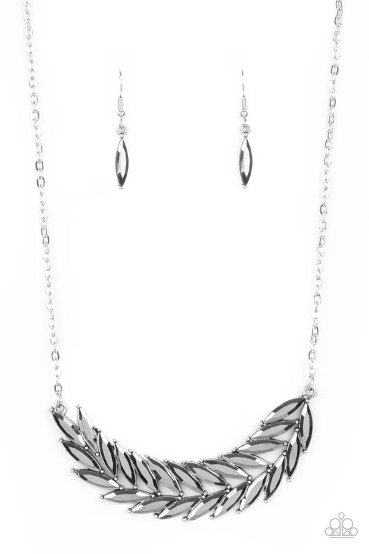 Flight of Fanciness Silver Necklace Paparazzi N0043
