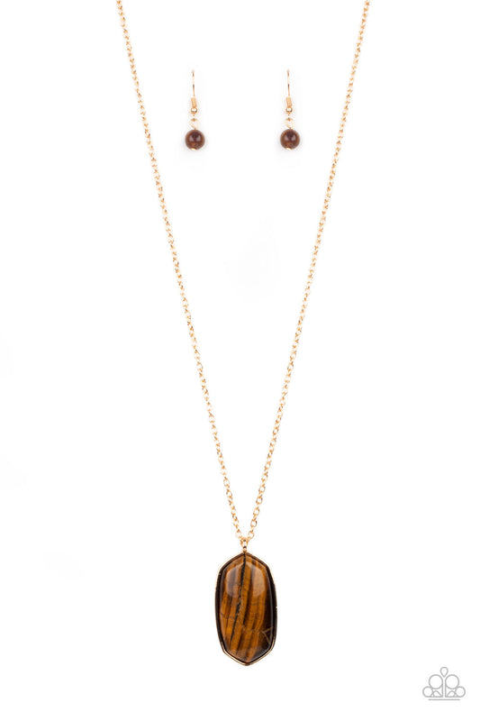 Elemental Elegance Brown Necklace Paparazzi N0231