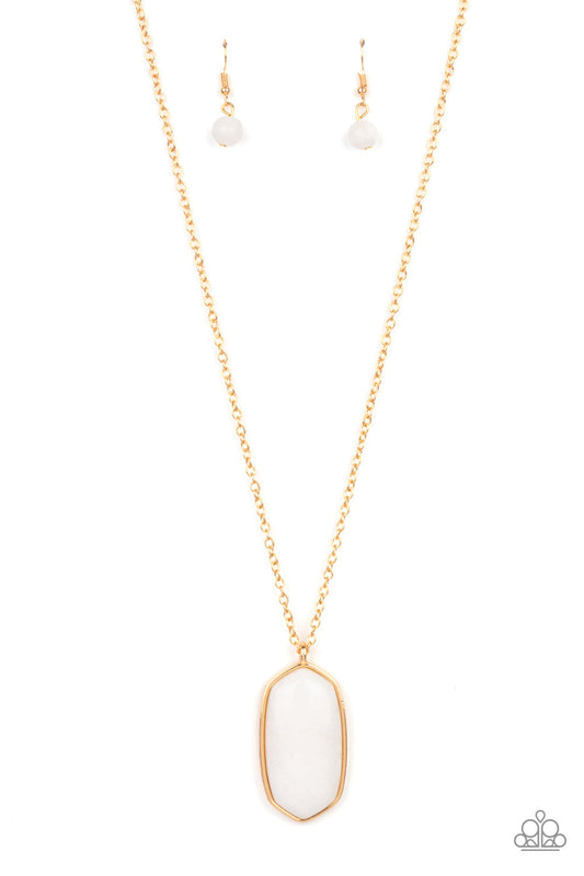 Elemental Elegance White Necklace Paparazzi N0593