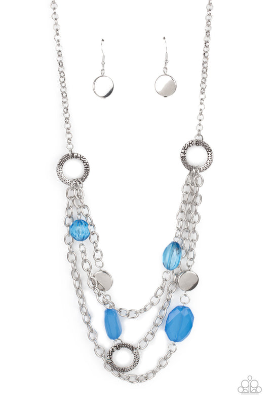 Oceanside Spa Blue Necklace Paparazzi N0605