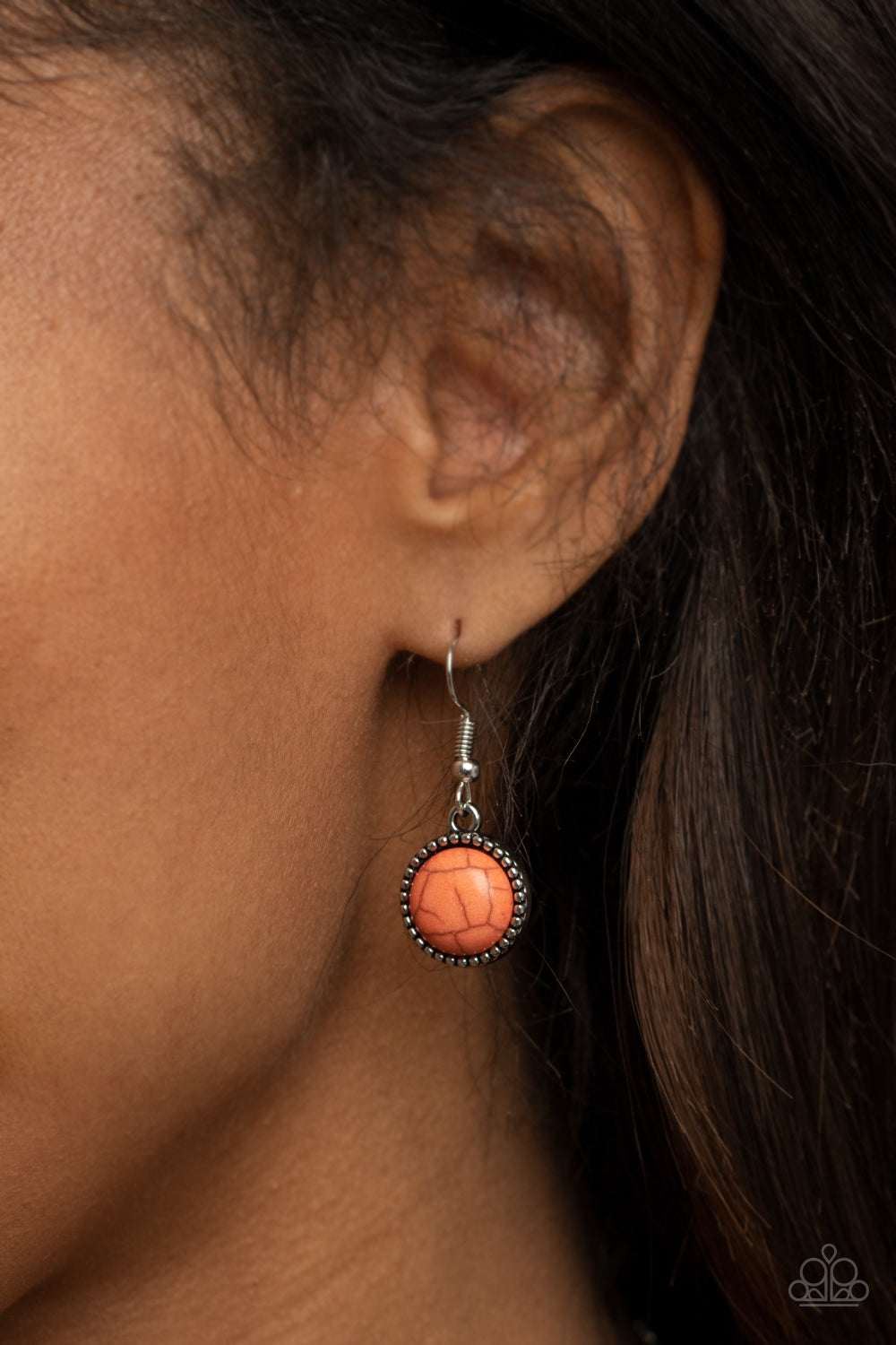 Terrestrial Trailblazer - Orange Necklace Paparazzi N0406