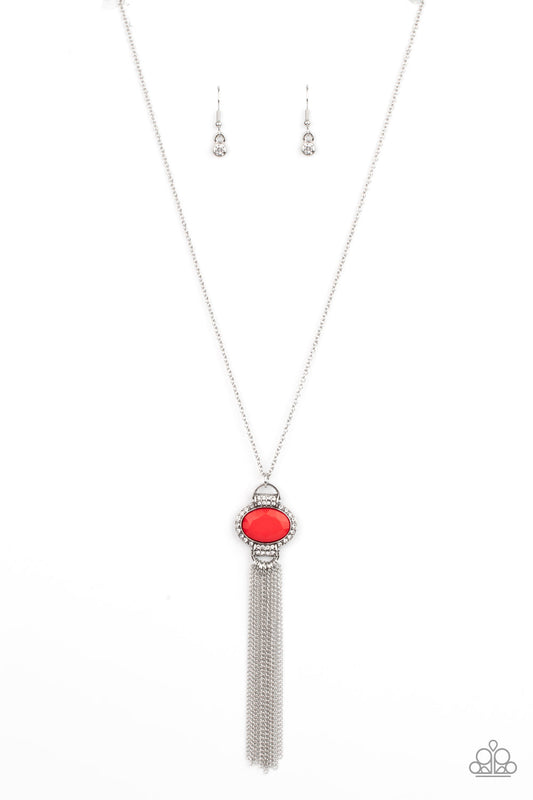 What Glows UP Red Necklace Paparazzi N0244