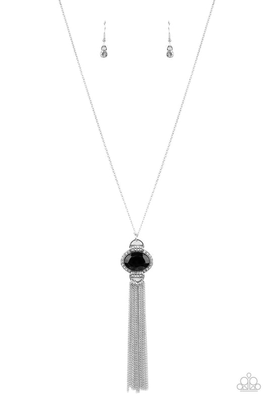 What Glows Up Black Necklace Paparazzi N0616