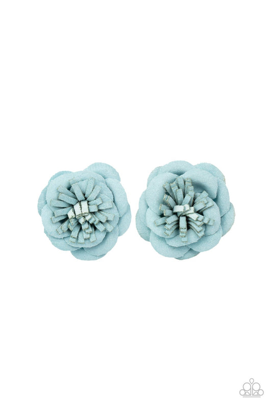 Rosy Posy Blue Hair Clip Paparazzi H0032