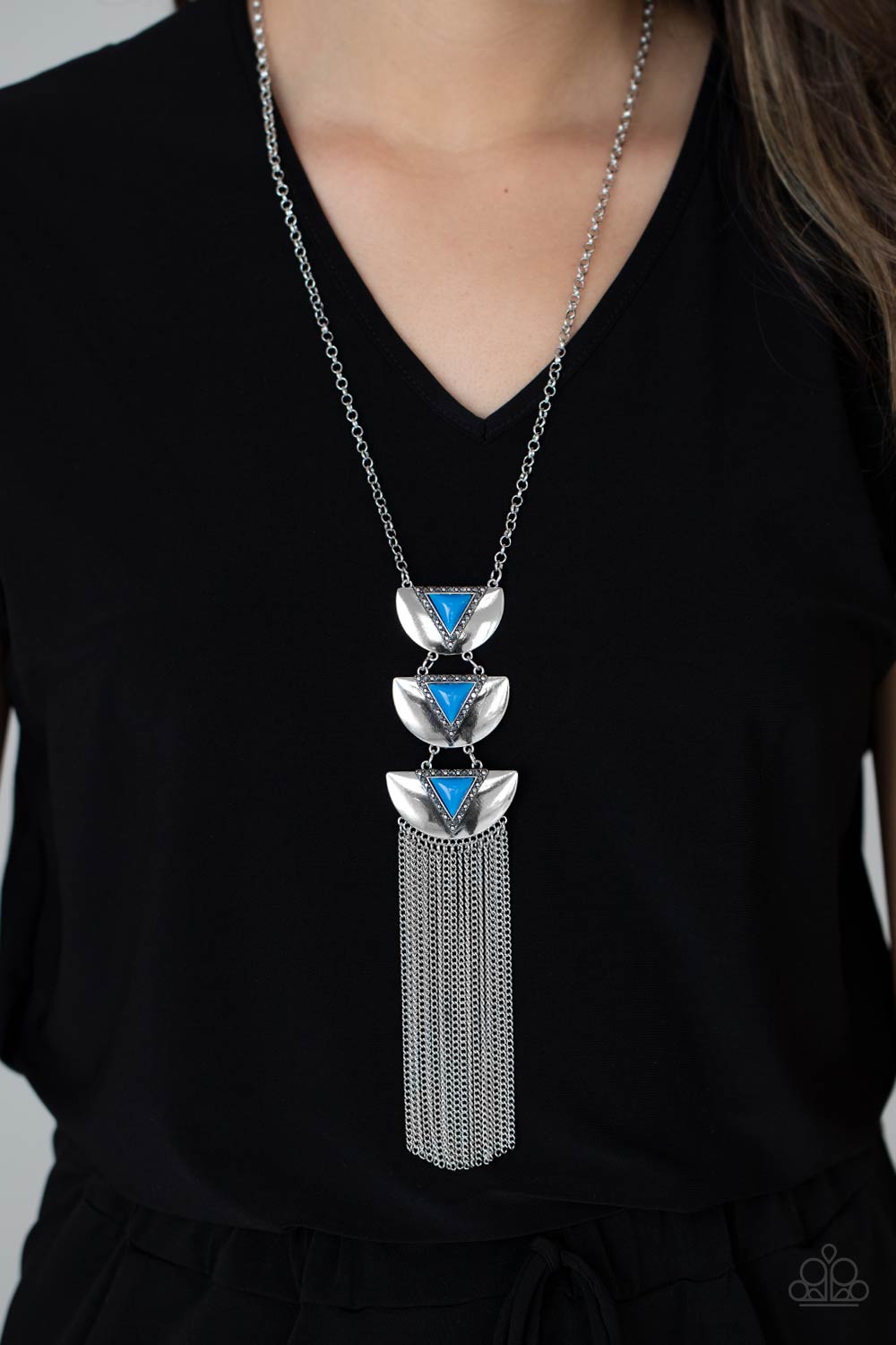 Gallery Expo - Blue Necklace Paparazzi N0368