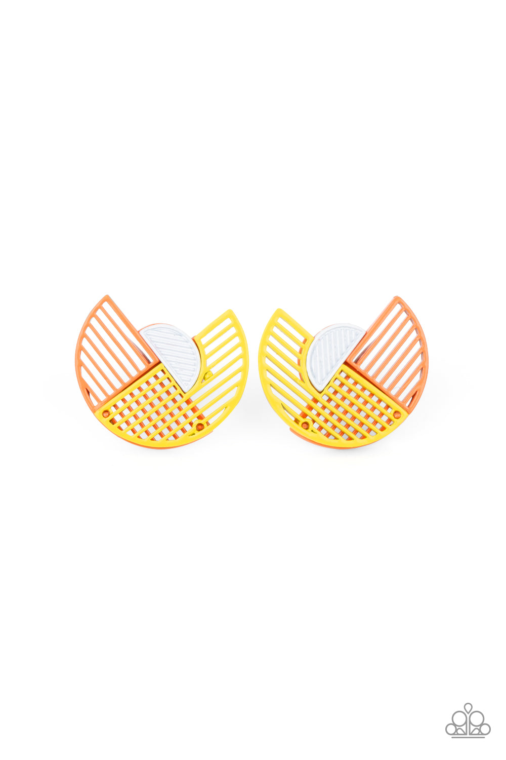 Just An Expression Yellow Earring Paparazzi E0231