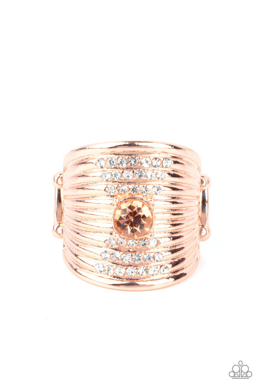 Crystal Corsets Copper Ring Paparazzi R0215