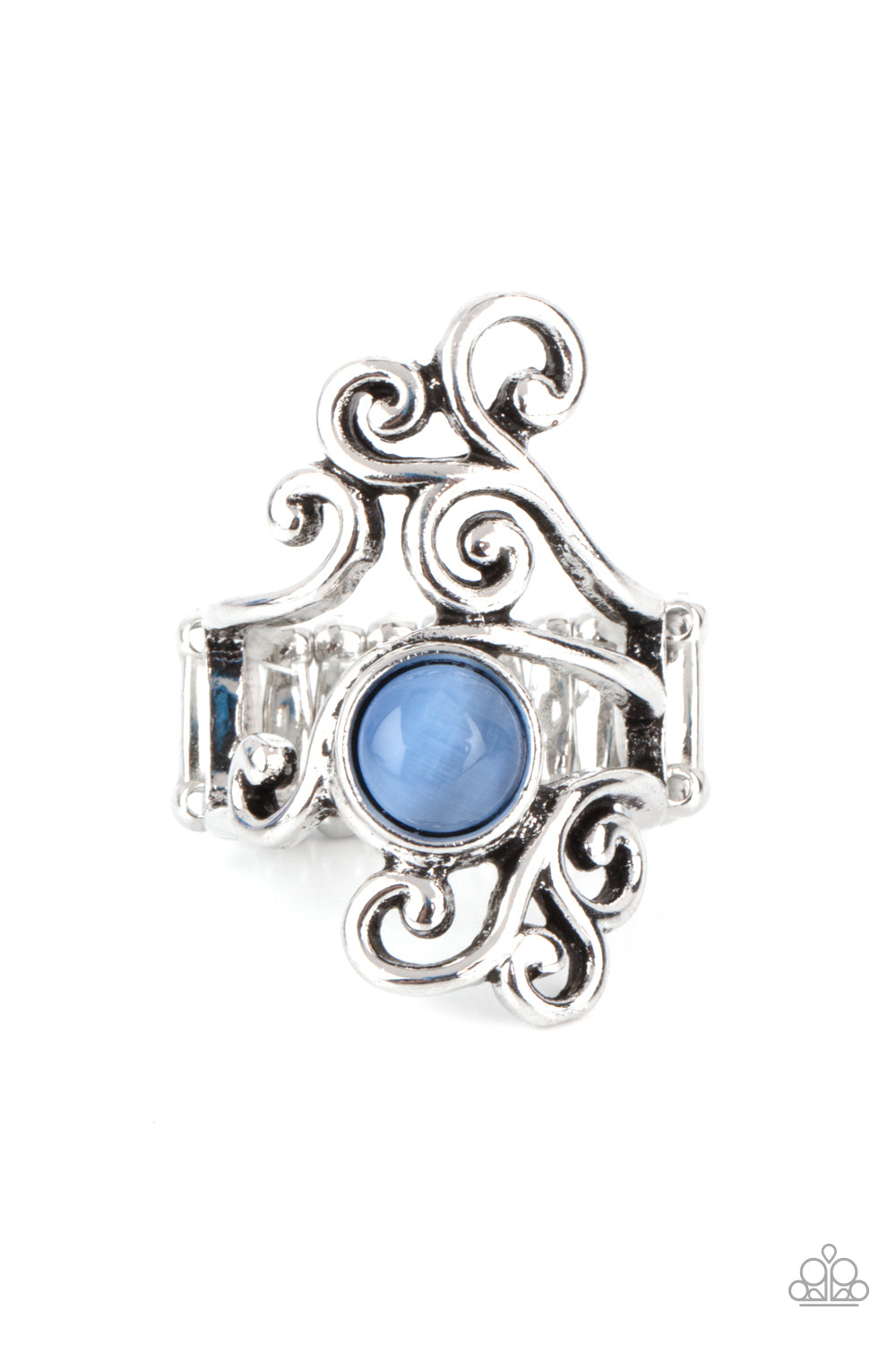 Glimmering Grapevines - Blue Ring Paparazzi R0147