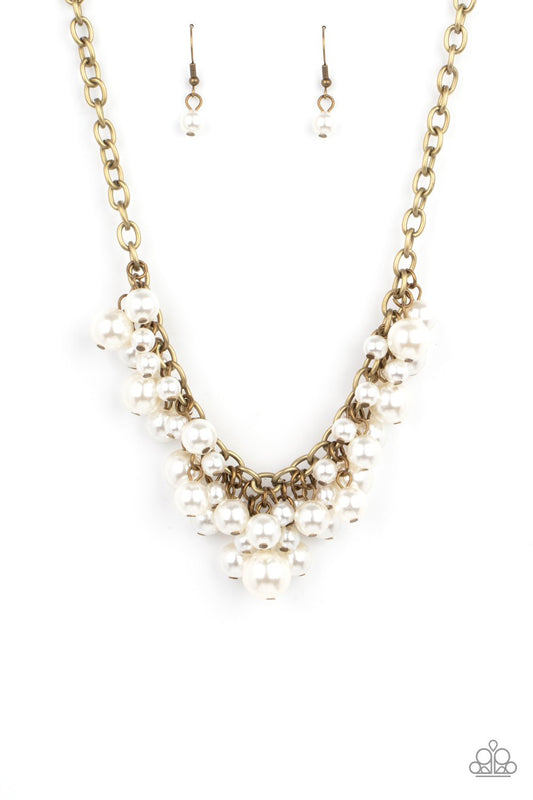 Down For The Countess Brass Necklace N0280