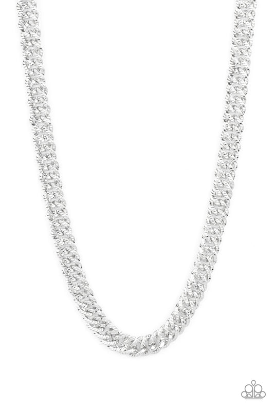 Urban Uppercut - Silver Chain Urban Necklace Paparazzi N1696